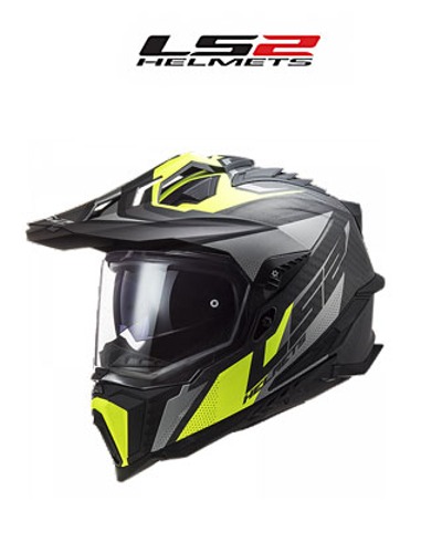 LS2 헬멧 MX701 C EXPLORER FOCUS M.TITANIUM H-V YELLOW