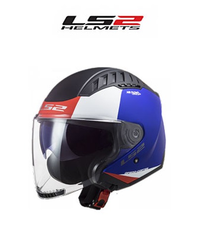 LS2 헬멧 OF600 COPTER URBANE MATT BLUE RED
