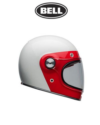 BELL 불릿 베이더 화이트/레드 풀페이스 헬멧